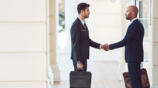 Men shaking hands