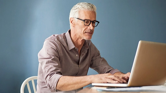 Man at laptop